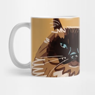 Sweet blue eyed Himalayan Cat Mug